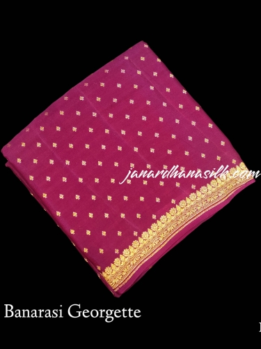 Pure Banarasi Crepe Silk Saree